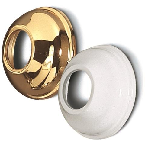 Rosone Mm. 75 In Ottone Per Canotto, Rosone Per Canotto Diametro Mm. 75 Altezza Mm. 30 Foro Mm. 32 In Ottone Dorato - Foto 1