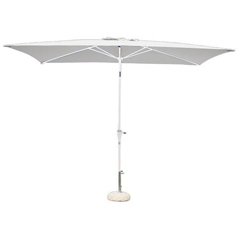 Ombrellone Da Giardino 2 X 3 Palo Centrale Bianco Per Esterno Ristorante Gelateria Bar Hotel Albergo - Foto 1