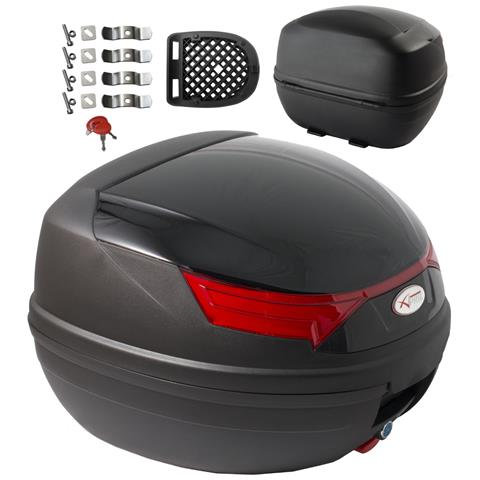 Bauletto Moto Scooter Baule Valigia Rigida Universale Nero Top Case - Foto 1