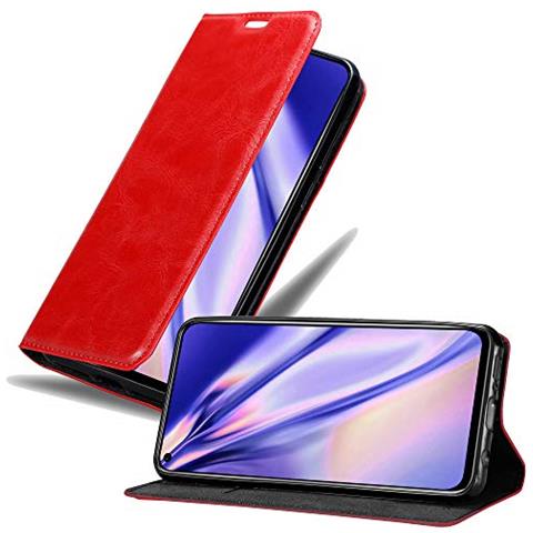 Custodia Compatibile Con Honor View 20 In Rosso Mela - Coperchio Protettiva Con Chiusura Magnetica, Funzione Stand E Tasca Per Le Carte - Foto 1