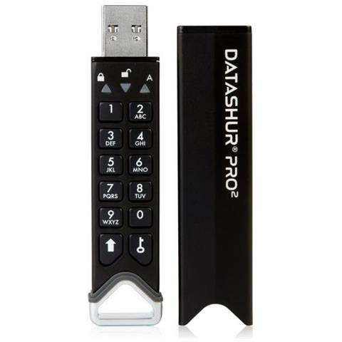 Datashur Pro2 Unitãƒâ Flash Usb 64 Gb Usb Tipo A 3.2 Gen 1 (3.1 Gen 1) Nero - Foto 1