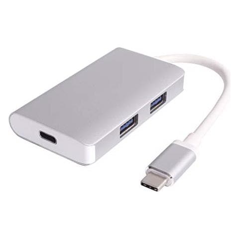 Premiumcord Hub Usb C2 Usb 3.0 + Porta Ricarica Pdalloggiamento In Alluminio5 Gbpssuperspeed ? ? usb 3.1 Tipo Ccolore Argentolunghezza 25 Centimetri - Foto 1