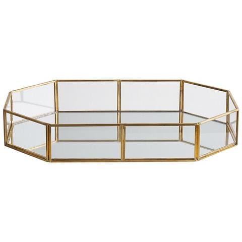 Vassoio Decorativo Specchiato Color Oro Chabris - Foto 7