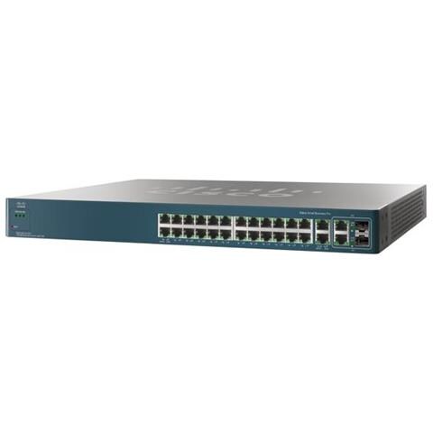 Ethernet Switch Cisco ESW-520-24P 26 Porte Gestibile - 24 x POE - 2 x RJ-45 - 2 x Slot espansione - 10/100/1000Base-T, 10/100Base-TX - PoE Ports - Foto 3