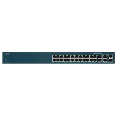 Ethernet Switch Cisco ESW-520-24P 26 Porte Gestibile - 24 x POE - 2 x RJ-45 - 2 x Slot espansione - 10/100/1000Base-T, 10/100Base-TX - PoE Ports - Foto 2