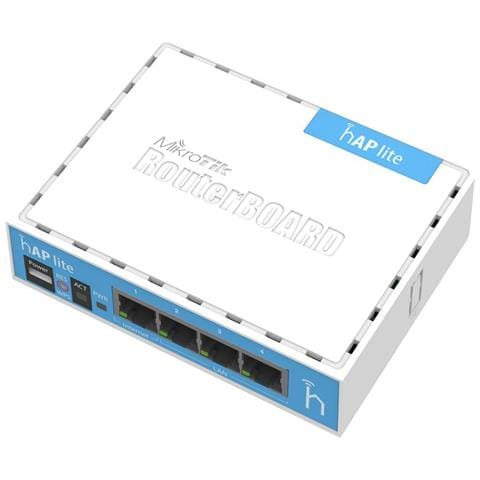 hAP lite, 10,100 Mbit / s, 32 MB, QCA9531 650MHz, 1,5 dBi, 3 W, Bianco - Foto 2