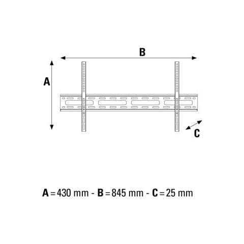 FIX XL 65" Nero supporto da parete per tv a schermo piatto - Foto 4