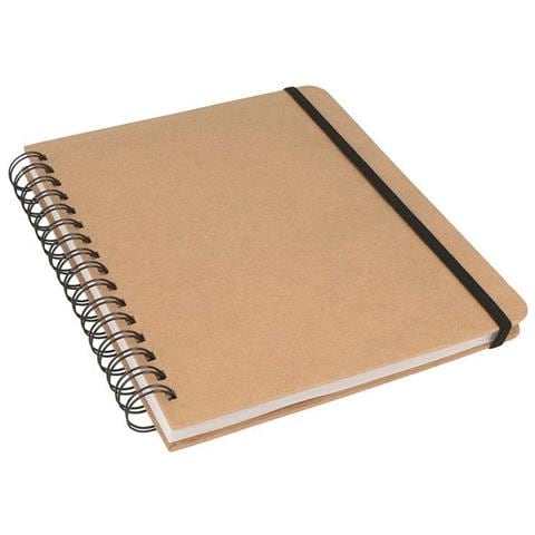 Quaderno Kraft Quadrato Con Spirali - Foto 1