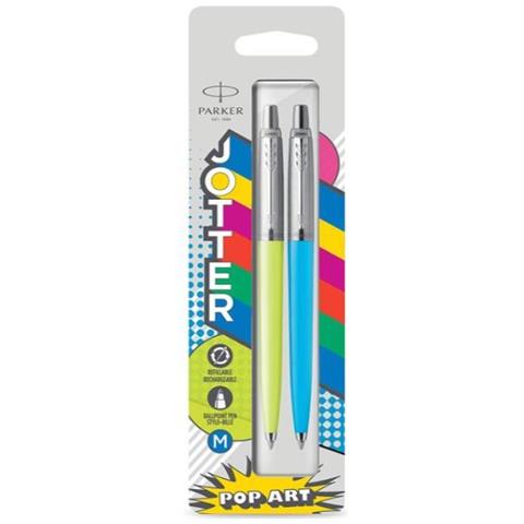 Penna a Sfera Jotter Originals Pop Art Lime e Blu Cielo - Foto 1