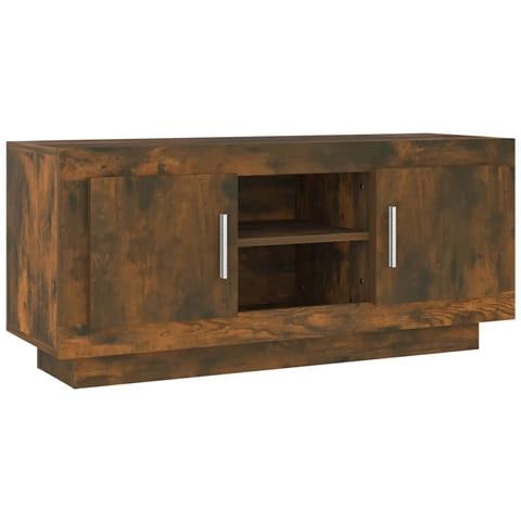 Mobile Tv Rovere Fumo 102x35x45 Cm In Legno Multistrato - Foto 1