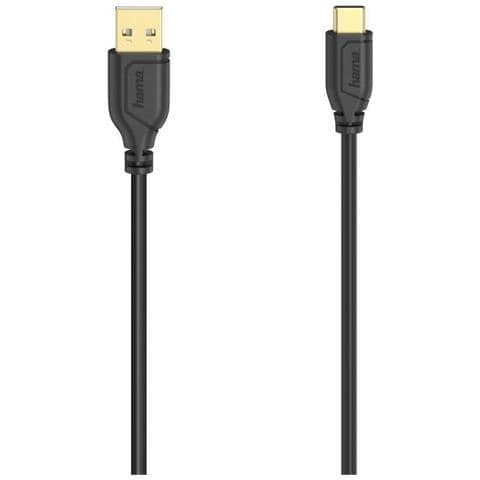00200634 Cavo Usb 075 M Usb 2.0 Usb A Usb C Nero (00200634) - Foto 2