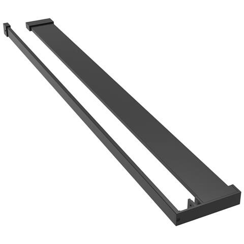 Mensola Doccia A Parete Per Doccia Walk-in Nera 90 Cm Alluminio - Foto 2