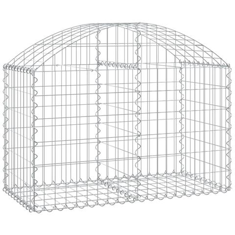 Cesto Gabbione Ad Arco 100x50x60/80 Cm Ferro Zincato - Foto 1