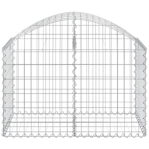 Cesto Gabbione Ad Arco 100x50x60/80 Cm Ferro Zincato - Foto 2