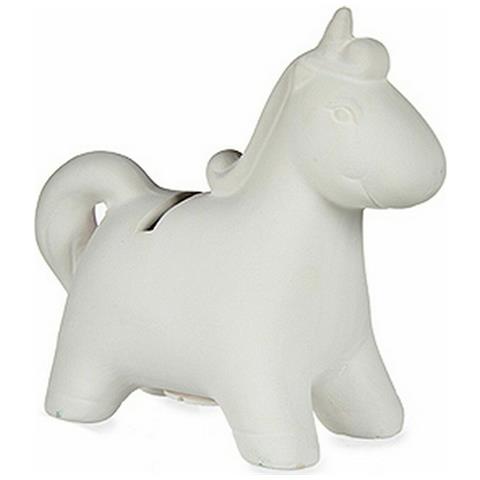 PINCELLO Salvadanaio Da Dipingere Unicorno Ceramica 6,4 X 13 X