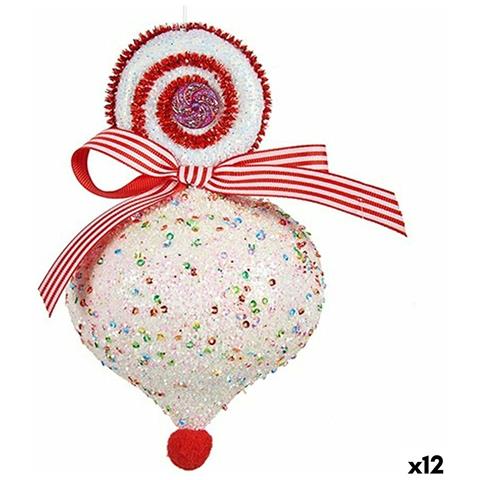 Decorazione Natalizia Lacrima Bianco 11 X 17 X 11 Cm (12 Unità) - Foto 1