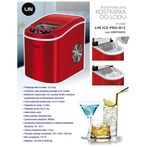 Macchina Per Il Ghiaccio Ice Pro-r12 Rosso 112 W 2,2 L - Foto 2