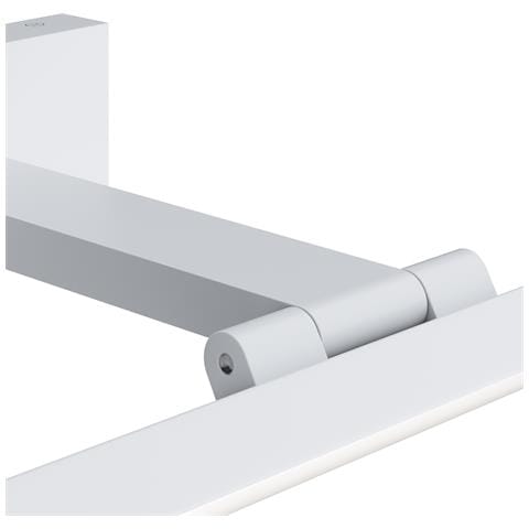 Applique Da Parete Moderno Bris Metallo Bianco Acrilico 1 Luce 12w - Foto 2