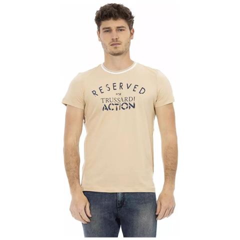 Maglietta In Cotone Beige - Xl - Foto 1