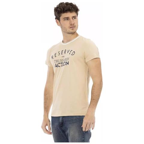 Maglietta In Cotone Beige - Xl - Foto 2