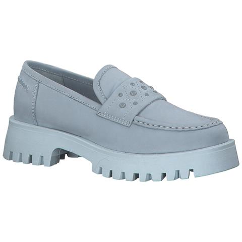 Blue Casual Closed Loafers Mocassino Pelle Scarpe Donna Blu Eu 41, 2-24723-20 843 - Foto 2