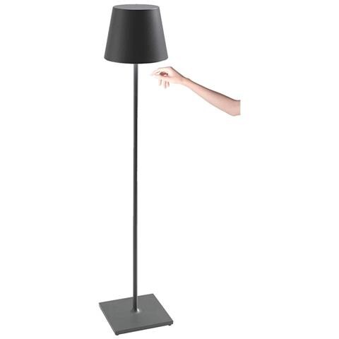 Lampada A Led Poldina Pro Xxl Grigio Scuro Ricaricabile E Dimmerabile 150cm Con Batteria Fino A 12 Ore - Foto 1