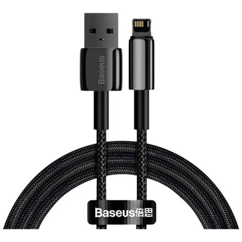Cavo Di Ricarica E Trasferimento Usb-lightning Tungsten Gold 2,4a 1m, Nero - Foto 1