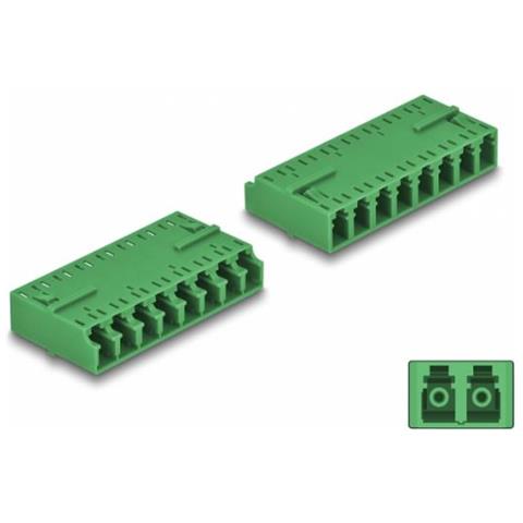 Delock 87929 Adattatore Di Fibra Ottica Lc/lc 1 Pz Verde - Foto 1