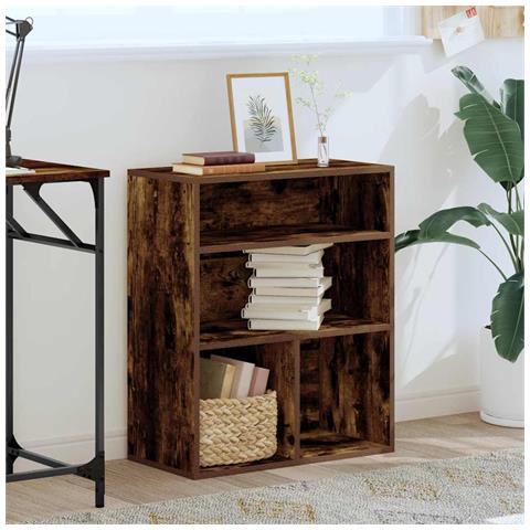 Libreria Rovere Fumo 60x30x71,5 Cm In Legno Multistrato - Foto 3