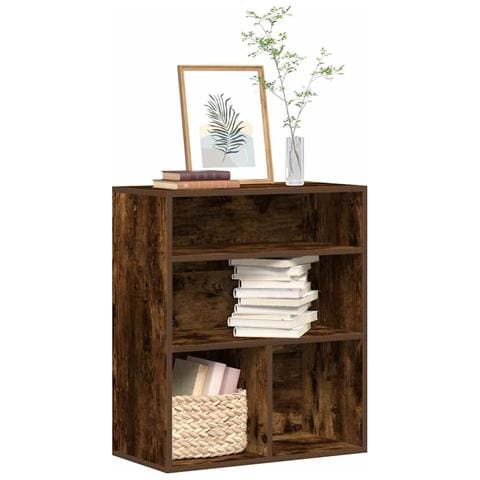 Libreria Rovere Fumo 60x30x71,5 Cm In Legno Multistrato - Foto 1