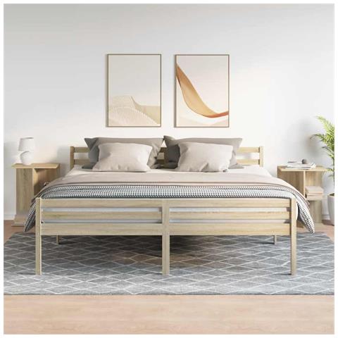 Comodini 2 Pz Rovere Sonoma 46,5x29x61 Cm In Legno Multistrato - Foto 3