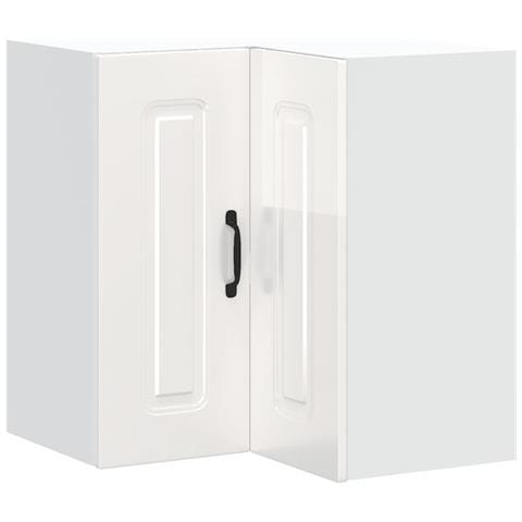 Pensile Da Cucina Ad Angolo Kalmar Bianco Lucido In Truciolato - Foto 2