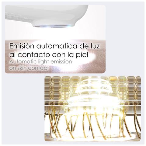Strumento Di Fototerapia Intelligente. Luce Stroboscopica A Infrarossi. Autoriparazione, Antiossidante, Rigenerazione Del Collagene E Pelle Trasparente. 19,5x6,3x4,8 Cm. Colore Bianco - Foto 2