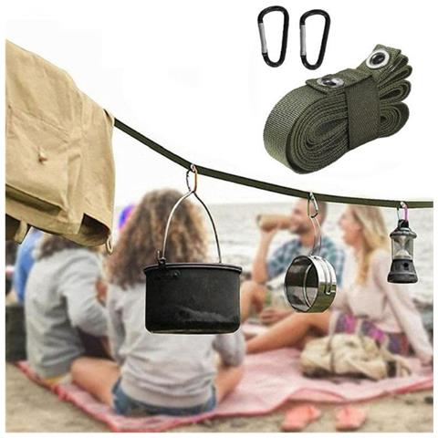 Cinghia Di Estensione Per Tenda Da Sole Con Fibbie Regolabili Green - Foto 7
