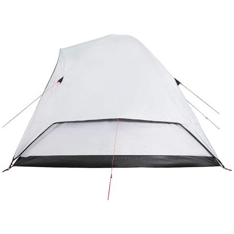 Tenda Familiare a Cupola 6 Persone Bianca Tessuto Impermeabile - Foto 8