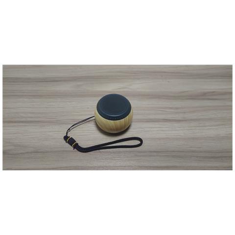 Mini Altoparlante Bluetooth Portatile Con Grana Di Legno - Brown - Foto 4