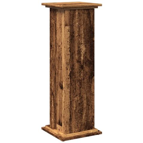 Espositore con Portaoggetti Legno Antico 31x30x90 cm Truciolato - Foto 1
