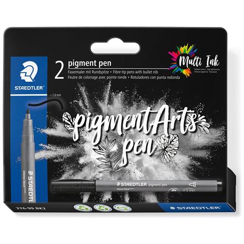 Pigment Arts Intensiv Pen marcatore Nero 2 pz - Foto 1