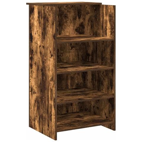 Banco Reception Rovere Fumo 55x50x103,5 cm in Legno Multistrato - Foto 1