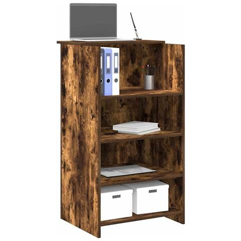 Banco Reception Rovere Fumo 55x50x103,5 cm in Legno Multistrato - Foto 2