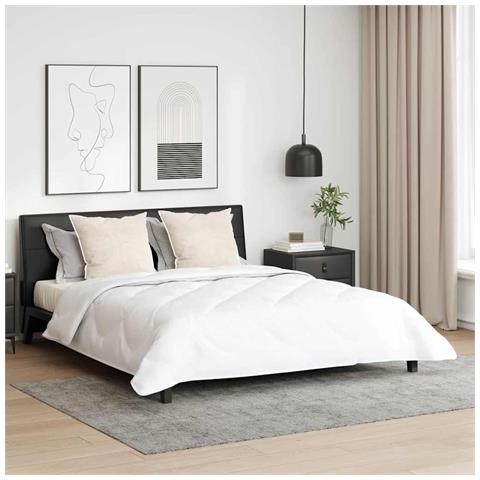 Piumone con cuscini 3 pcs Bianco 240 x 260 cm Microfibra - Foto 2