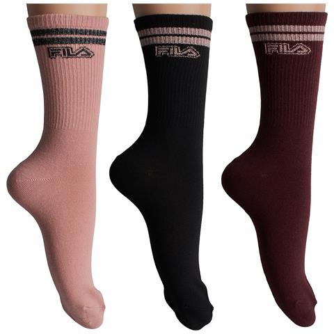 Confezione Da 3 Calzini Lunghi In Cotone F3266 Da Donna - Foto 1