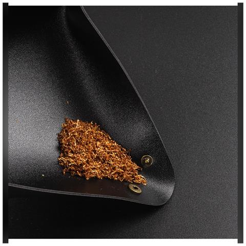 Vassoio Porta Tabacco In Pelle Pu - Multifunzionale E Portatile Black - Foto 5