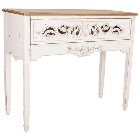 Mobile Da Ingresso In Legno Bianco 110x46x90,5h - Foto 1