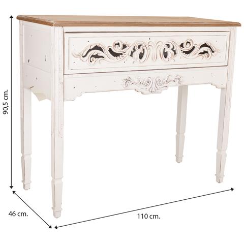 Mobile Da Ingresso In Legno Bianco 110x46x90,5h - Foto 7