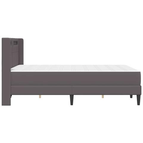 Struttura letto con materasso Grigio 120 x 200 cm Similpelle - Foto 9