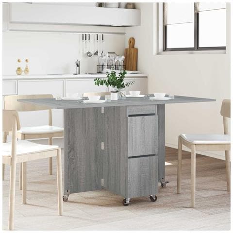 Tavolo da Pranzo 2 pcs 140 x 80 x 77 cm Legno ingegnerizzato - Foto 2