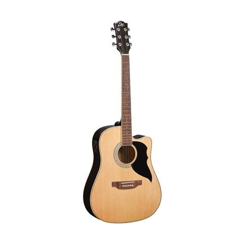 Chitarra Acustica Elettrificata. Tavola In Abete Laminato, Fasce E Fondo In Linden. Adatto A Chi Fa Il Primo Passo Nel Mondo Della Chitarra Acustica. Dotata Di Preamplificatore Van3l Eq. - Chit.acust.elettrif.ranger Cw-eq Natural - Foto 3
