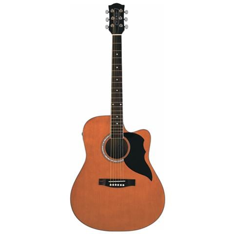 Chitarra Acustica Elettrificata. Tavola In Abete Laminato, Fasce E Fondo In Linden. Adatto A Chi Fa Il Primo Passo Nel Mondo Della Chitarra Acustica. Dotata Di Preamplificatore Van3l Eq. - Chit.acust.elettrif.ranger Cw-eq Natural - Foto 1