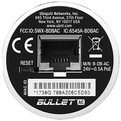 Bullet AC Punto Accesso WLAN 300 Mbit / s Supporto Power Over Ethernet (PoE) Bianco - Foto 4